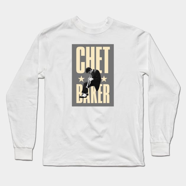 Chet Baker Long Sleeve T-Shirt by PLAYDIGITAL2020